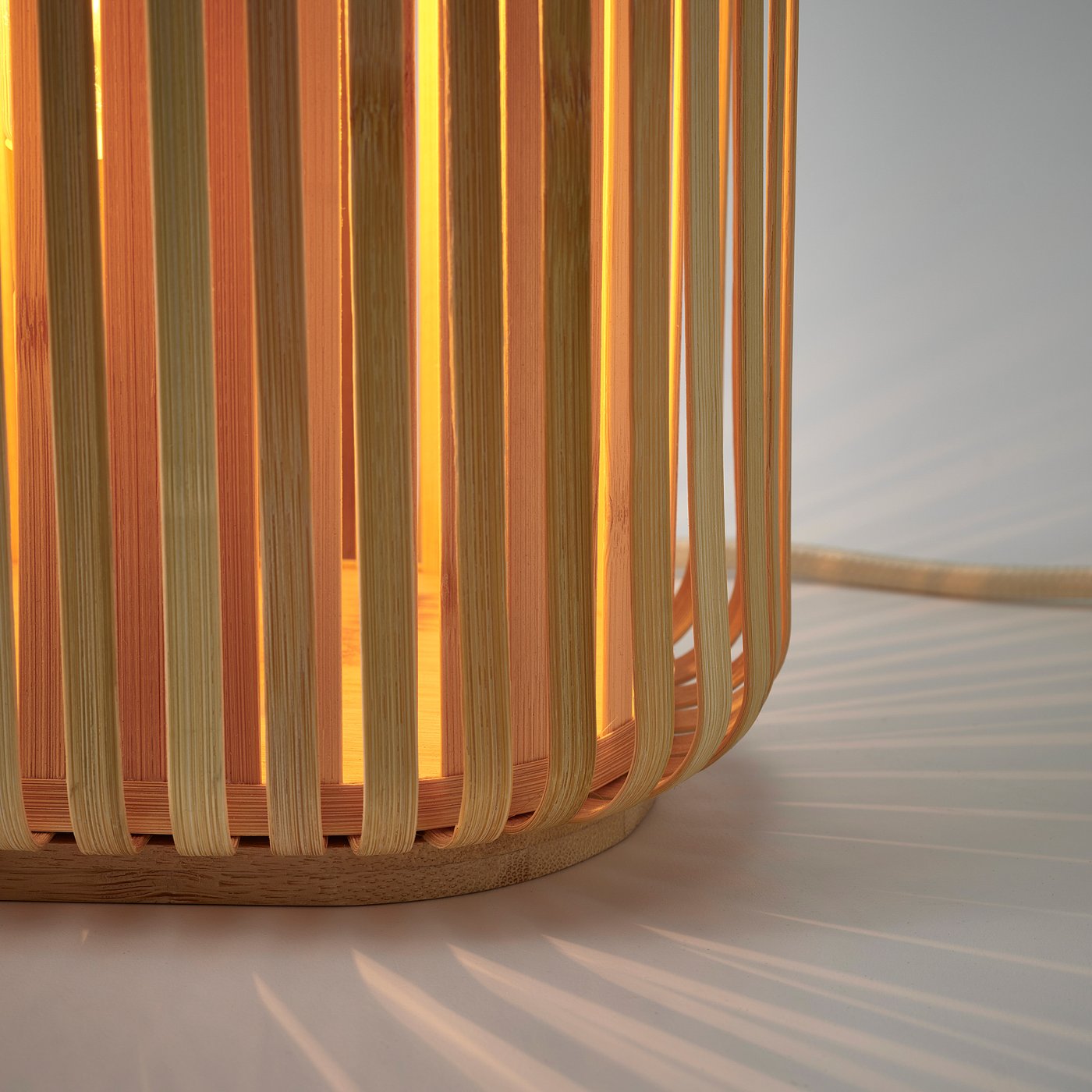 IKEA VARPTROSS Table Lamp Bamboo 25.4cm