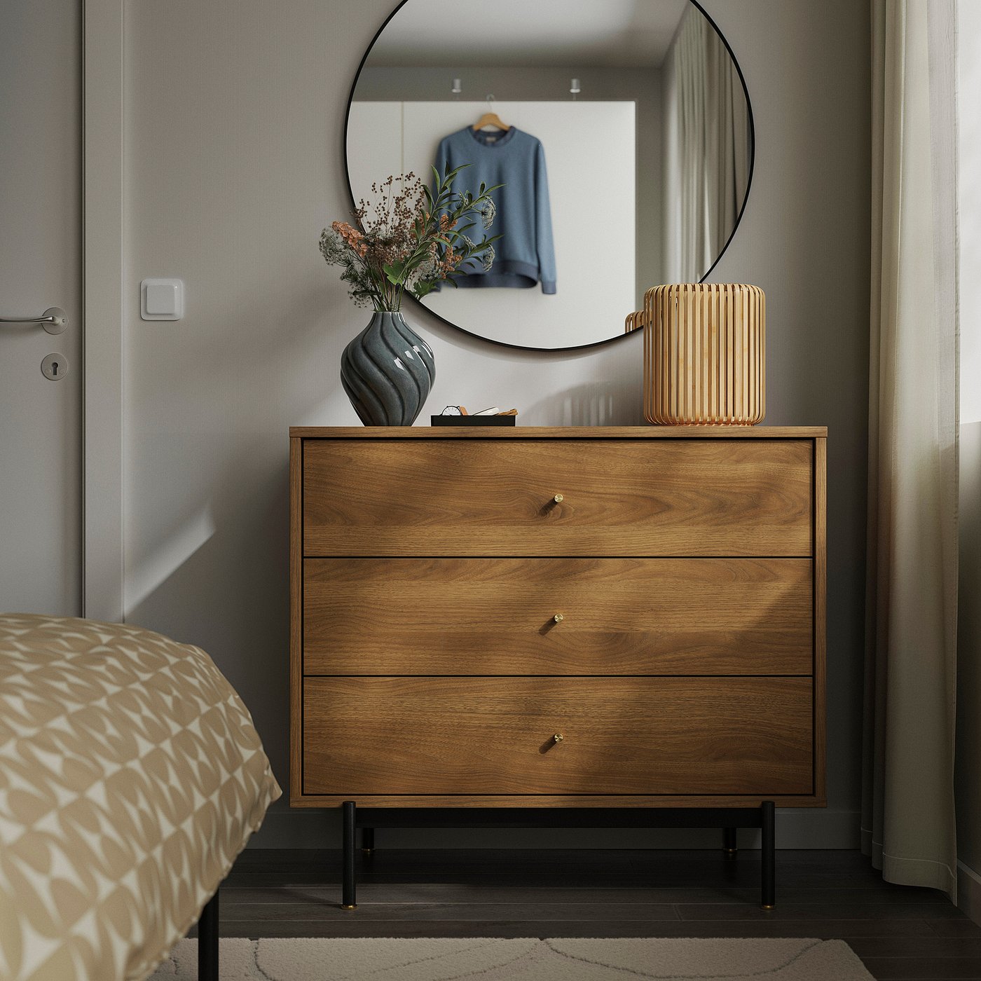 IKEA VARPTROSS Table Lamp Bamboo 25.4cm
