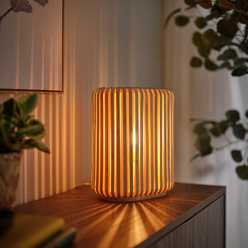 IKEA VARPTROSS Table Lamp Bamboo 25.4cm