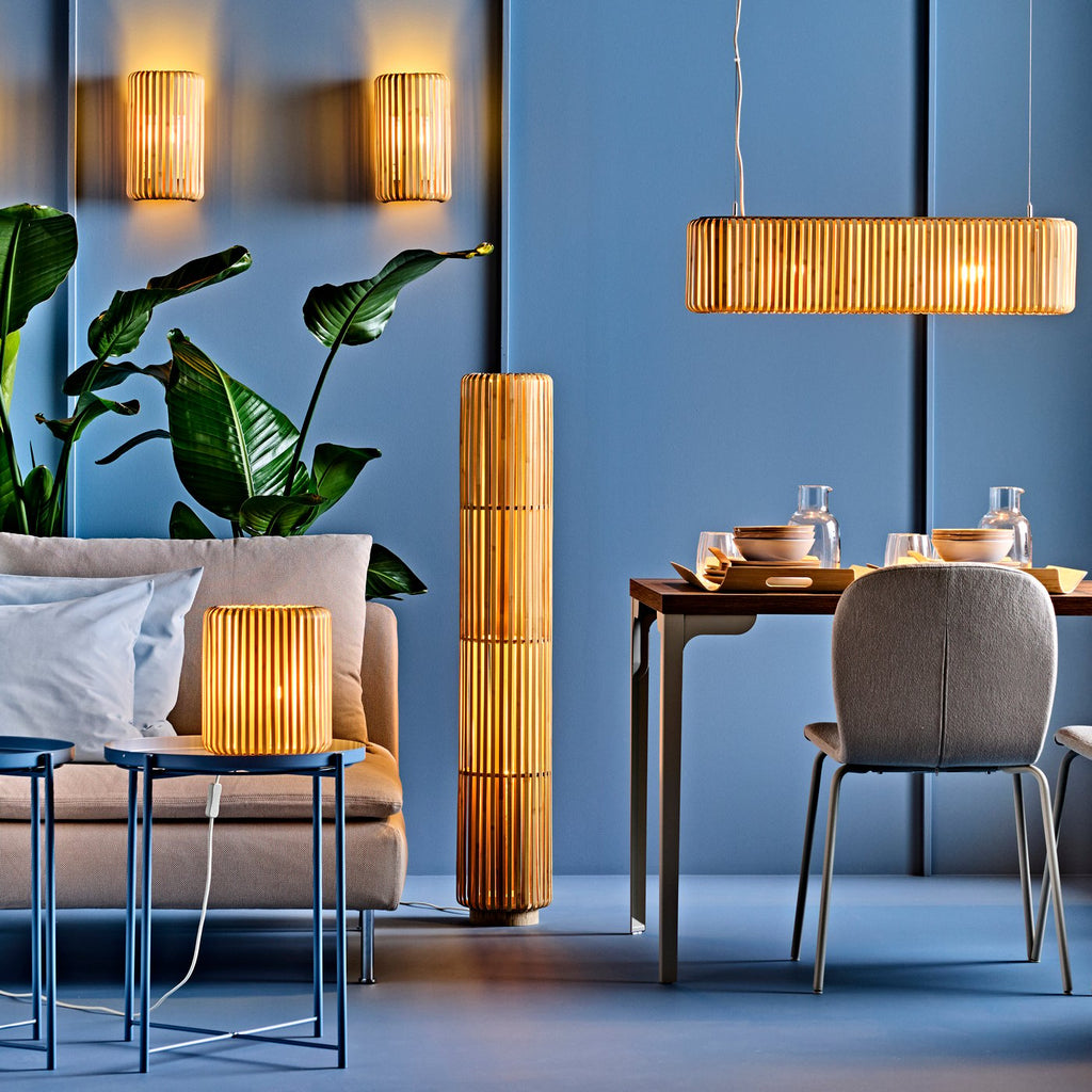 IKEA VARPTROSS Table Lamp Bamboo 25.4cm